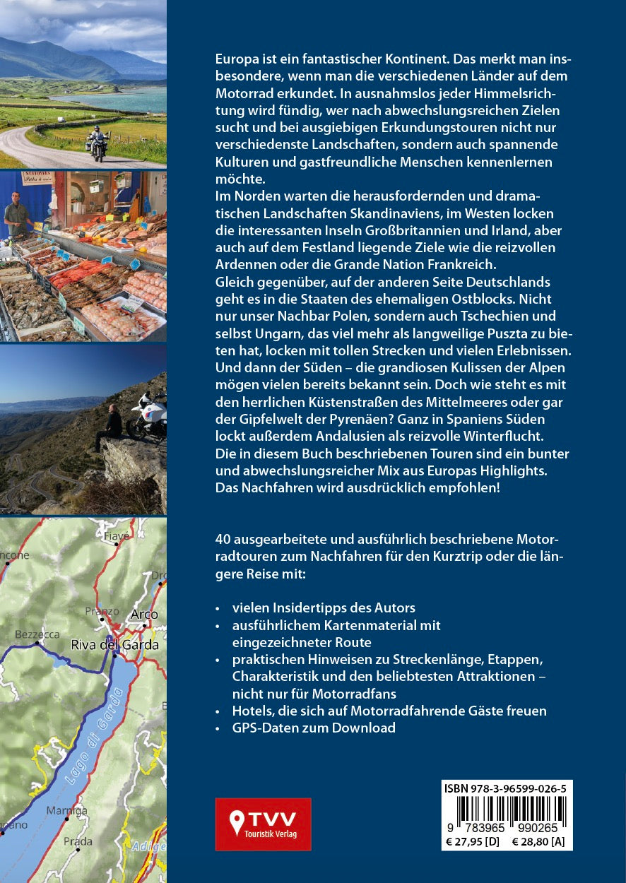 Motorrad-Reisebuch Europas Tourenhighlights