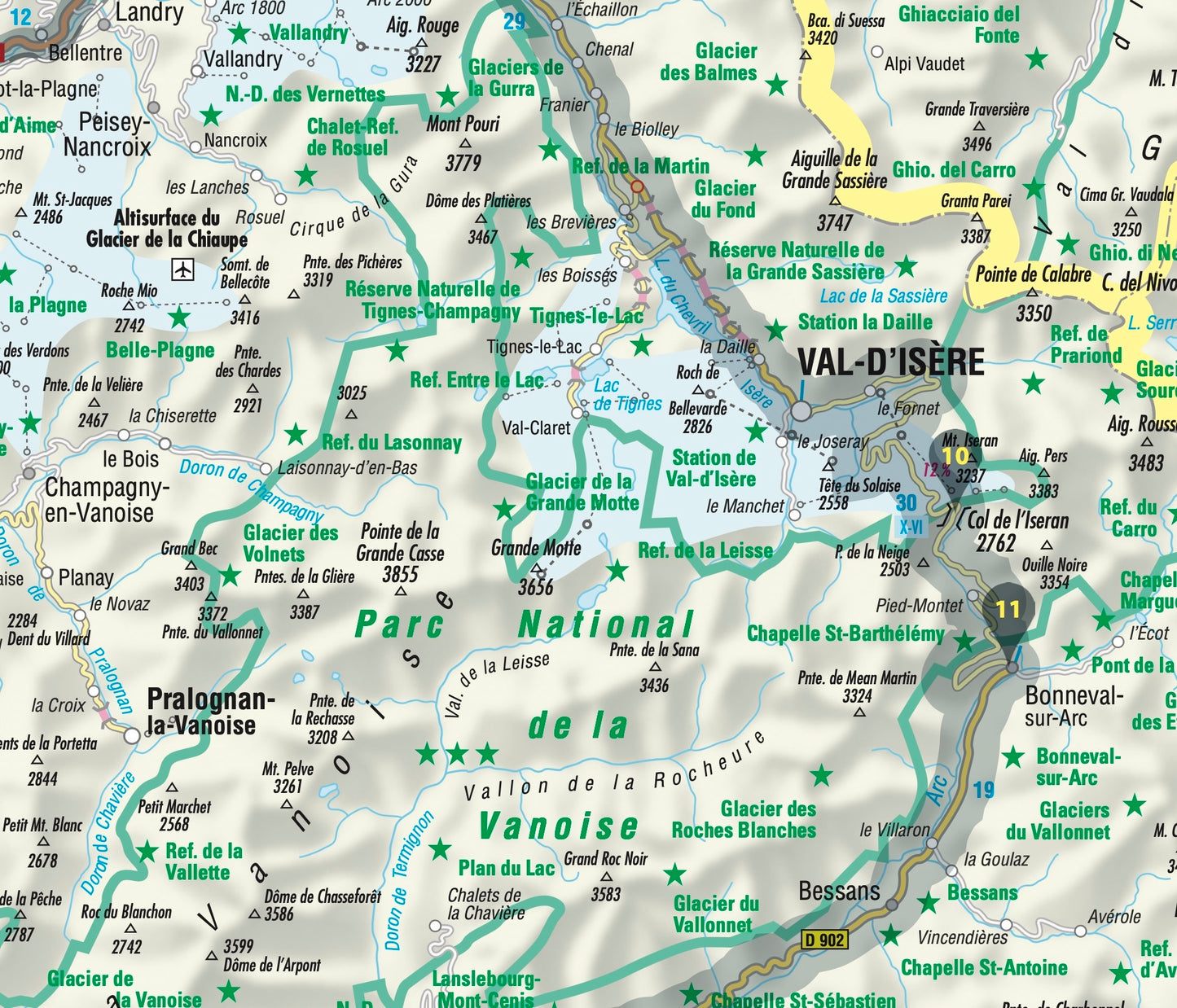 FolyMaps Karte Route des Grandes Alpes