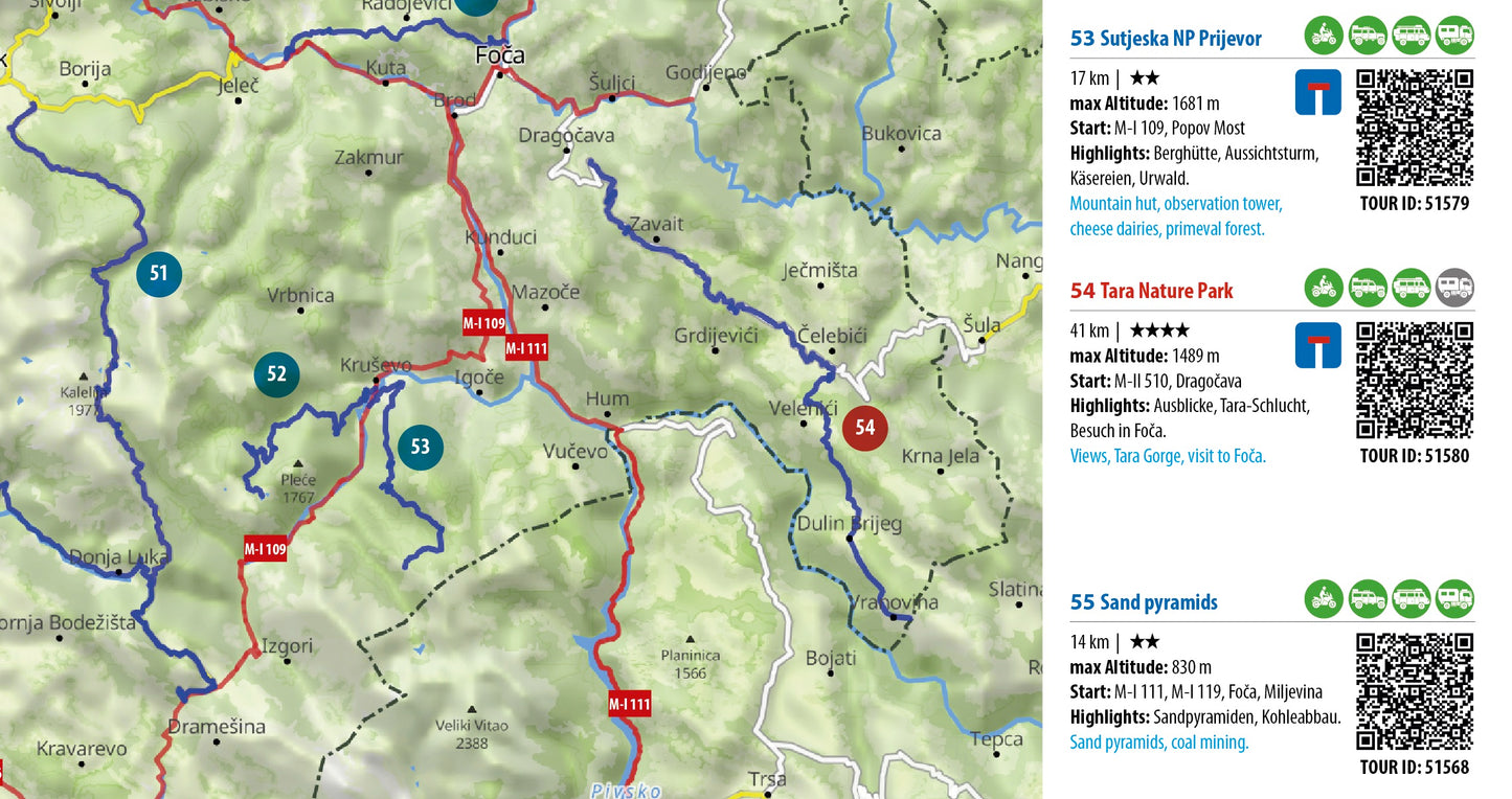 FolyMaps OFFROAD Karte Bosnien-Herzegowina