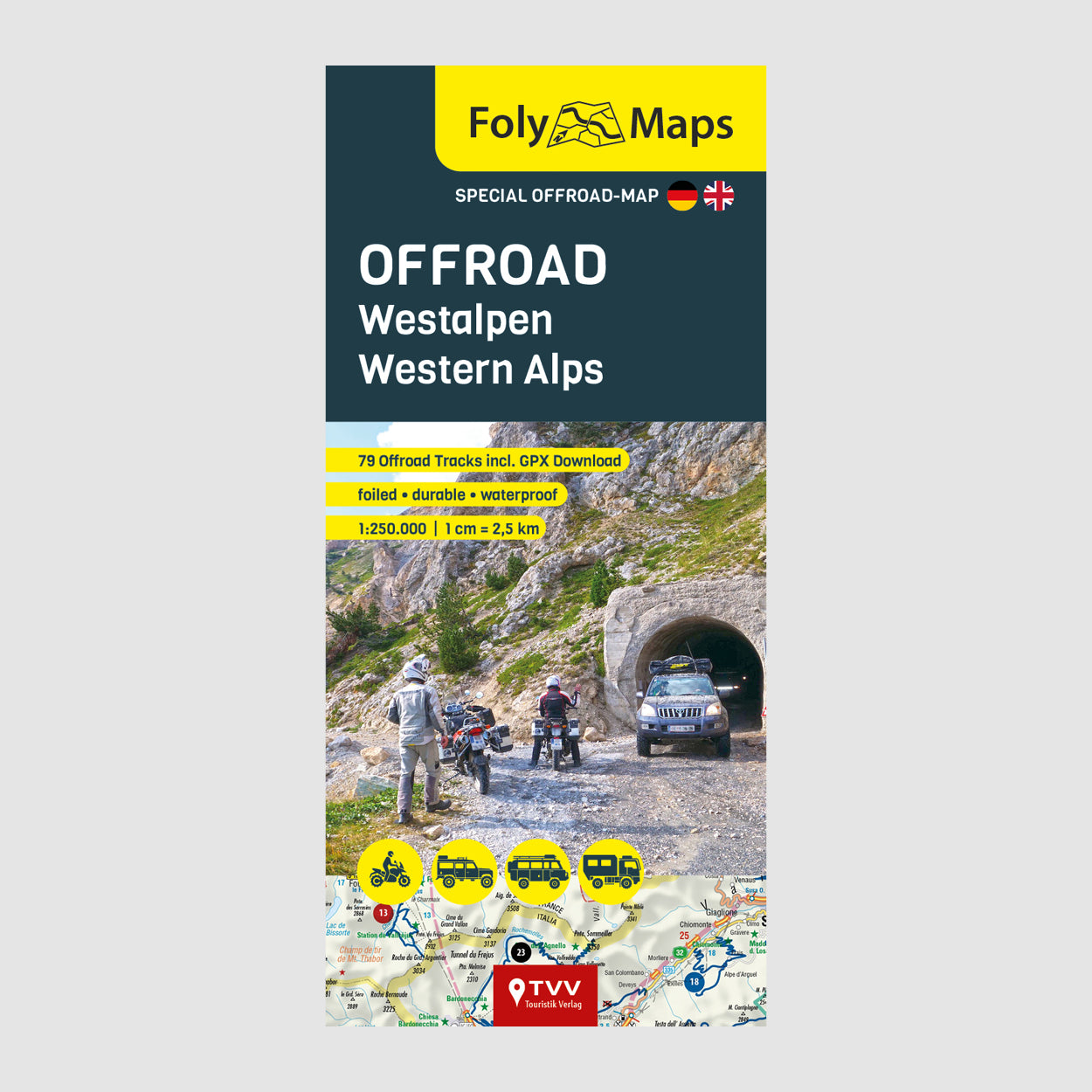 FolyMaps OFF-ROAD Map Western Alps