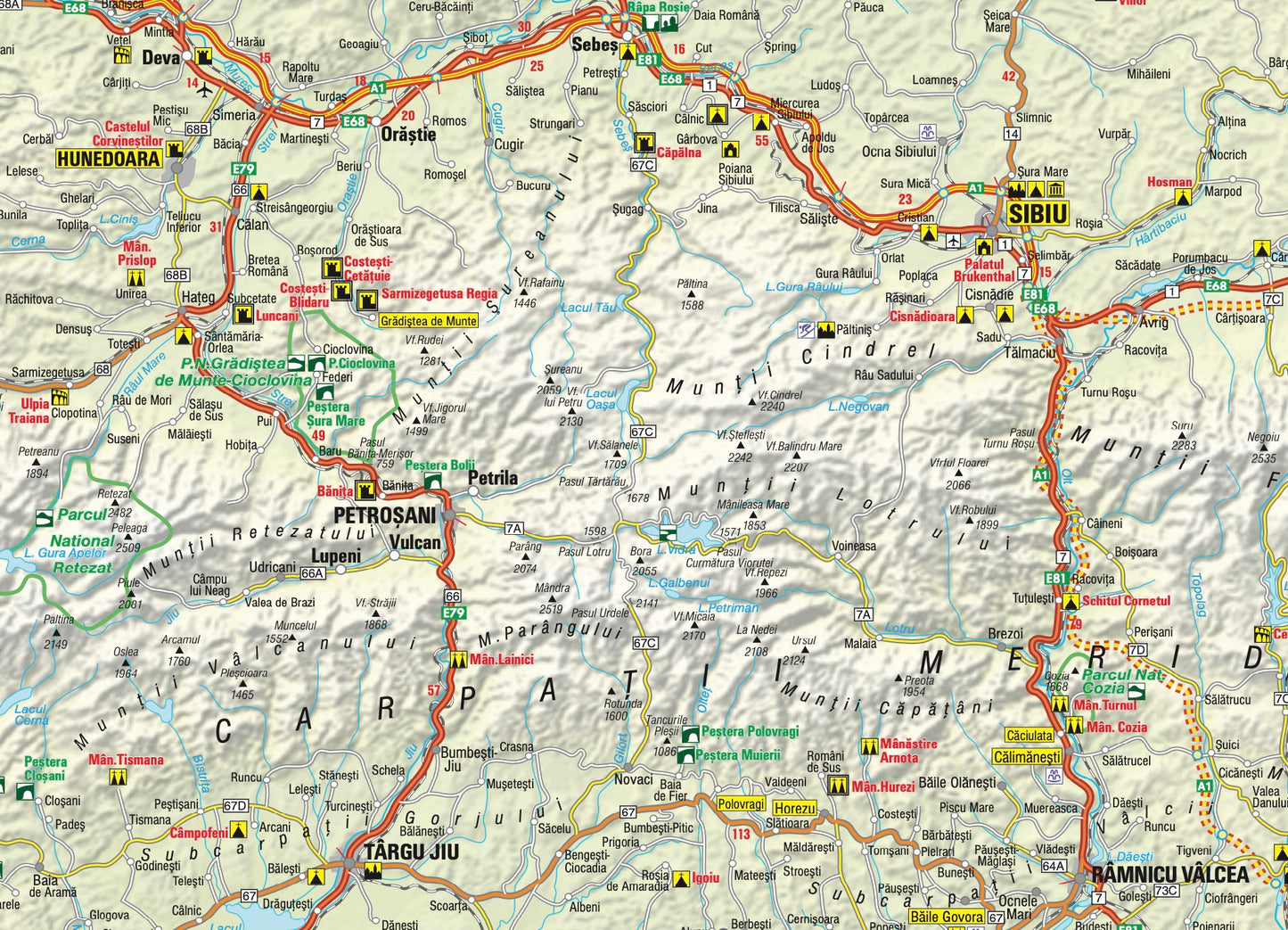 FolyMaps Karte Rumänien Ost