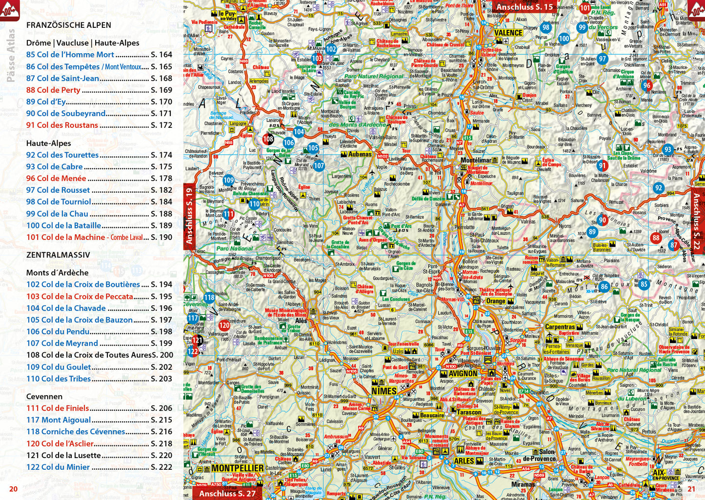 PÄSSE ATLAS FRANKREICH