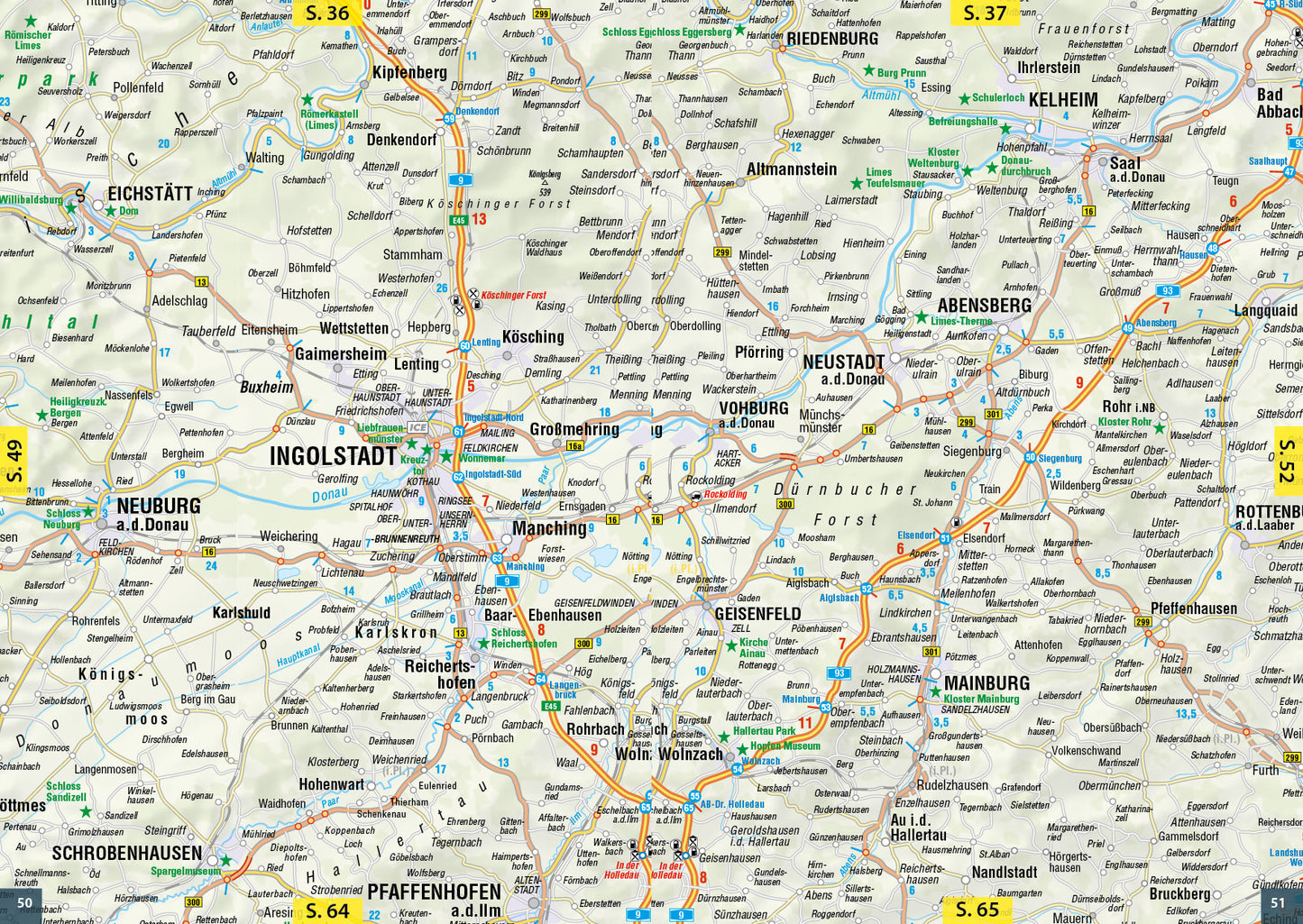 FolyMaps Touring Atlas Deutschland Süd