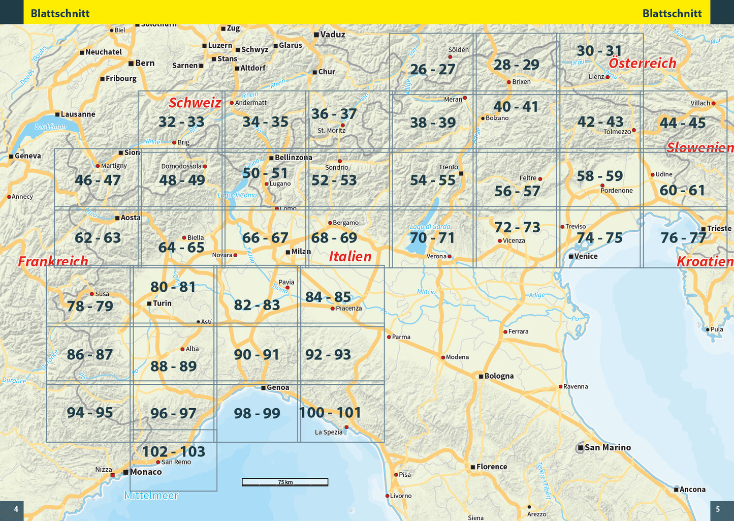 FolyMaps Touring Atlas Italien Nord