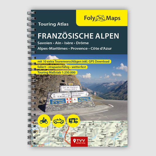 FolyMaps Touring Atlas Französische Alpen