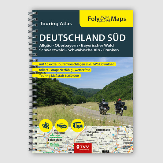 FolyMaps Touring Atlas Deutschland Süd