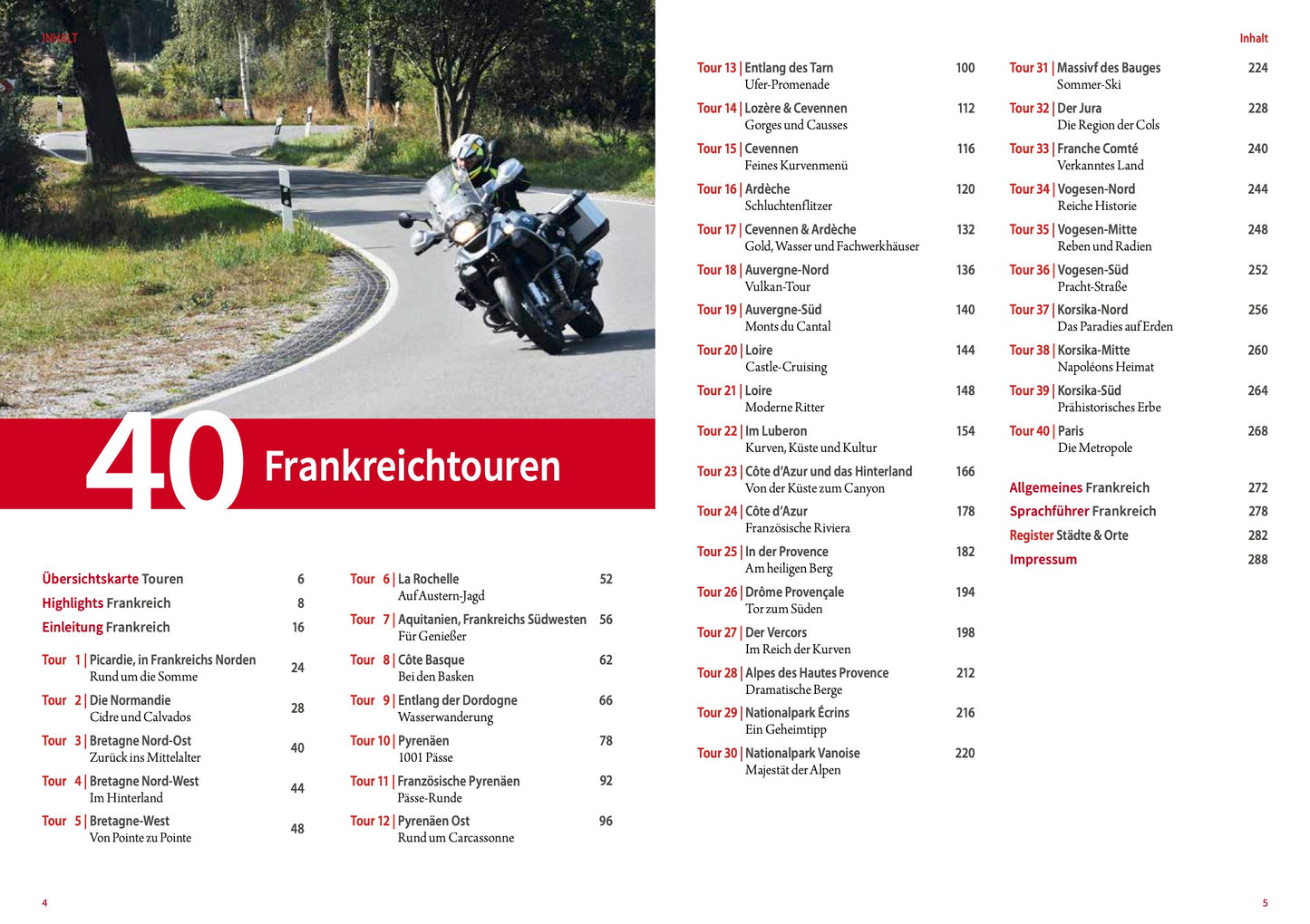 Motorrad-Reisebuch Frankreichs Tourenhighlights