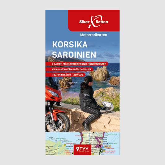 Motorradkarten Set KORSIKA SARDINIEN