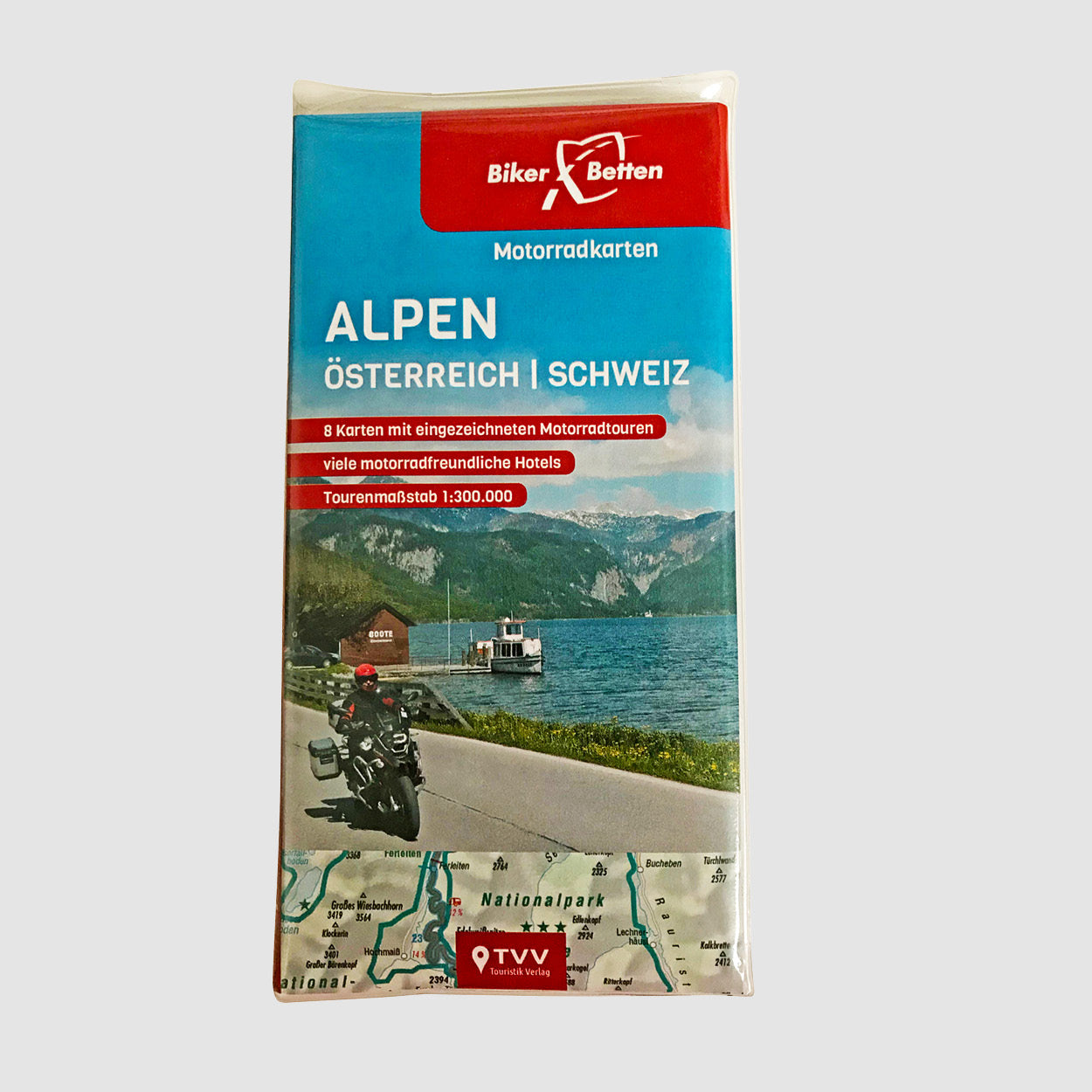 Motorradkarten Set Alpen Österreich Schweiz