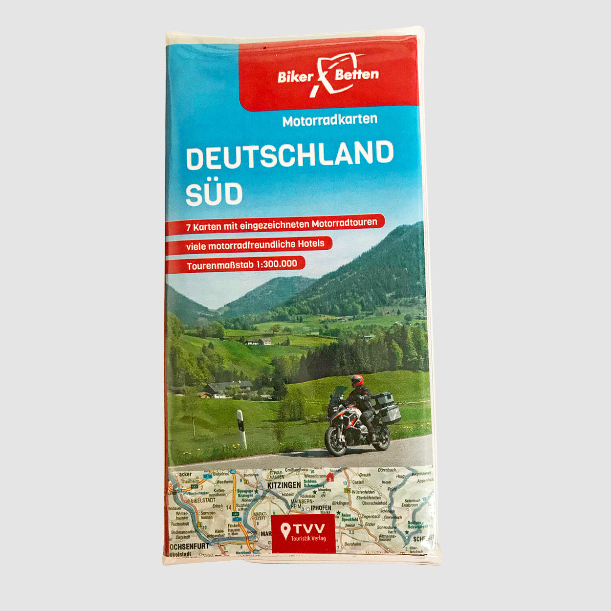 Motorradkarten Set Deutschland Süd