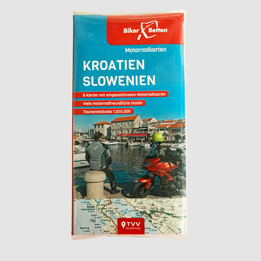 Motorradkarten Set Kroatien Slowenien