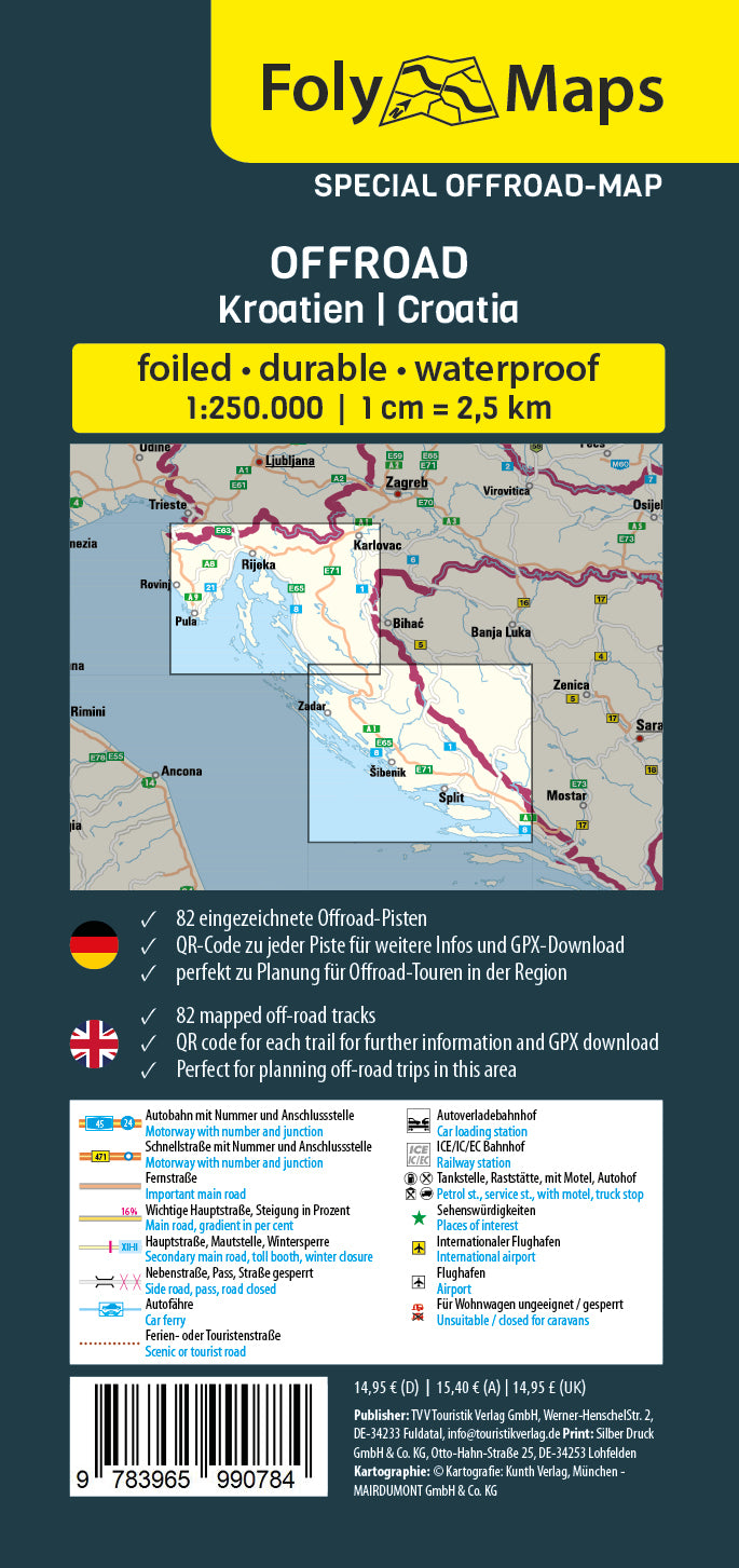 FolyMaps OFFROAD Karte Kroatien
