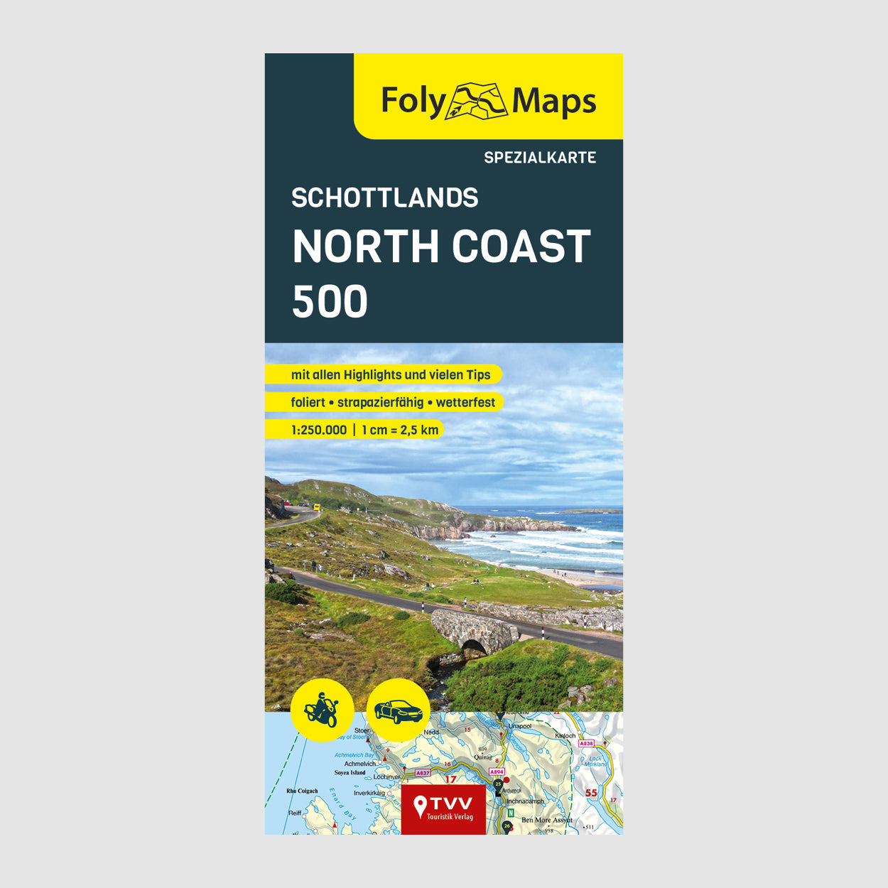 FolyMaps Karte Schottlands North Coast 500