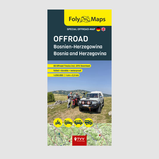 FolyMaps OFFROAD Karte Bosnien-Herzegowina - Lieferbar 15.01.2026