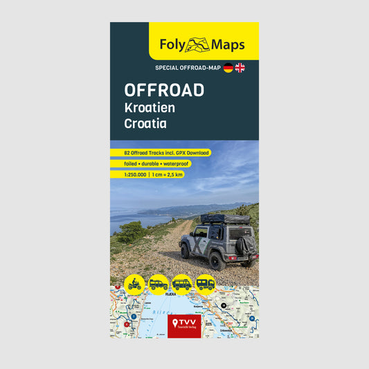 FolyMaps OFFROAD Karte Kroatien - Lieferbar 15.01.2026