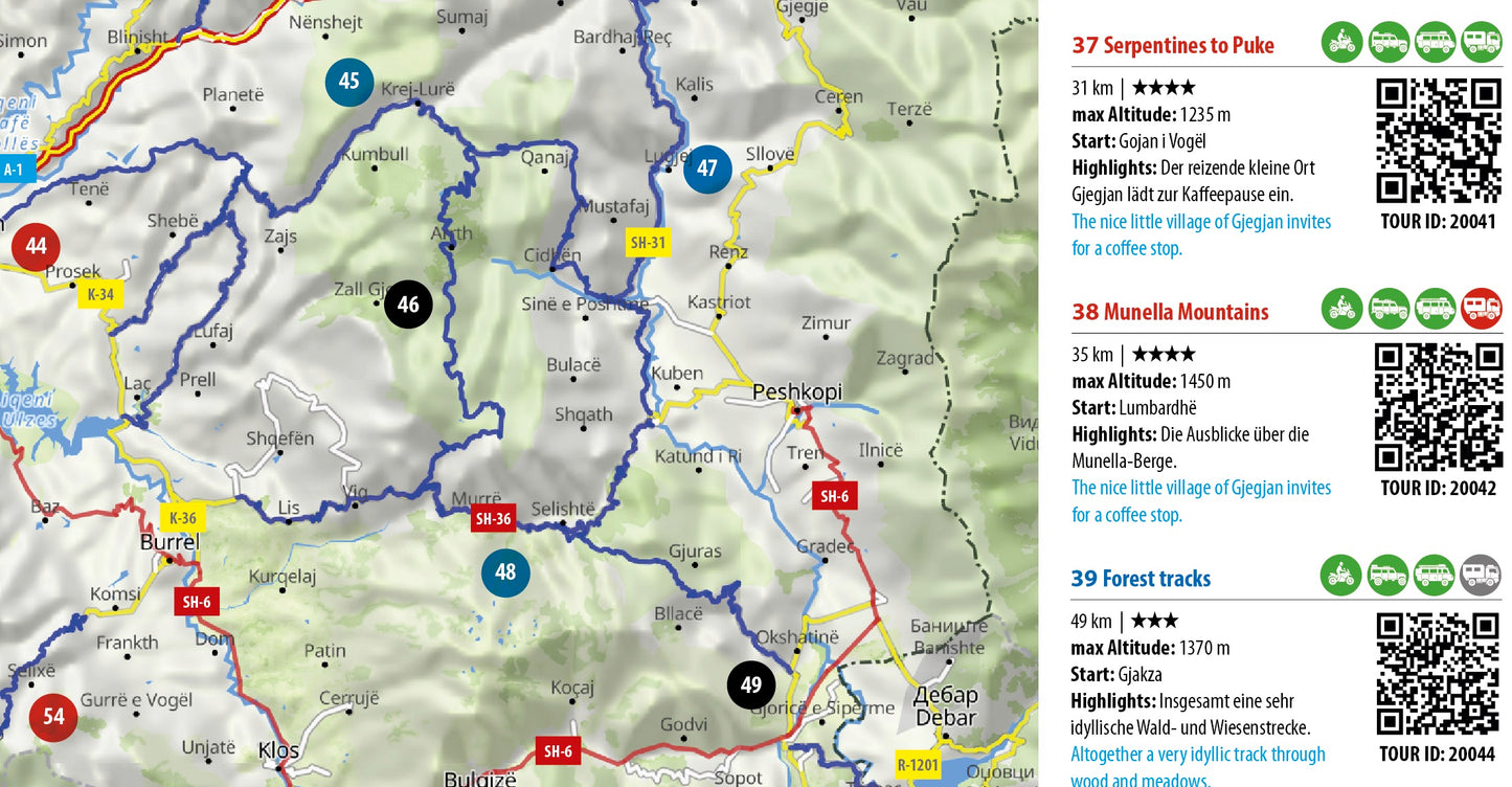 FolyMaps OFFROAD Karte Montenegro | Albanien