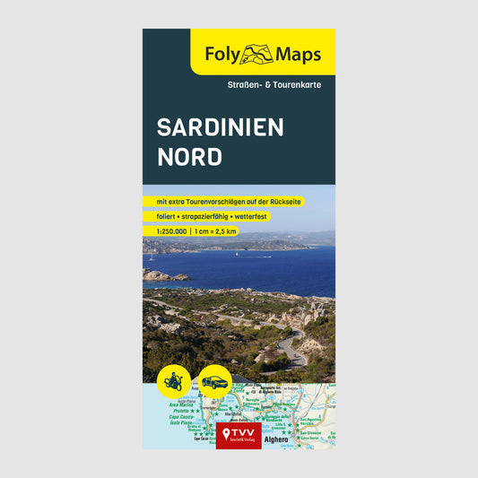 FolyMaps Karte Sardinien Nord