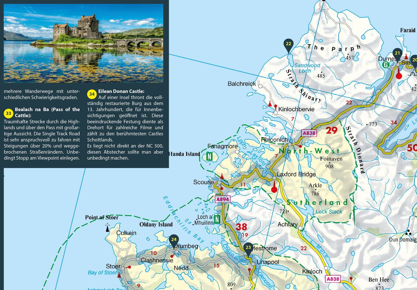 FolyMaps Karte Schottlands North Coast 500