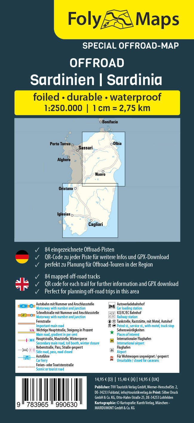 FolyMaps OFFROAD Karte Sardinien