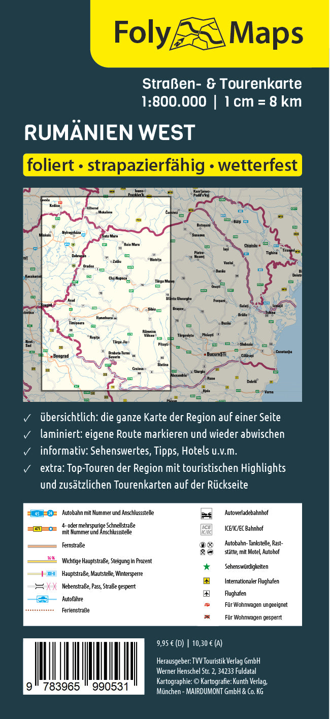 FolyMaps Karte Rumänien West