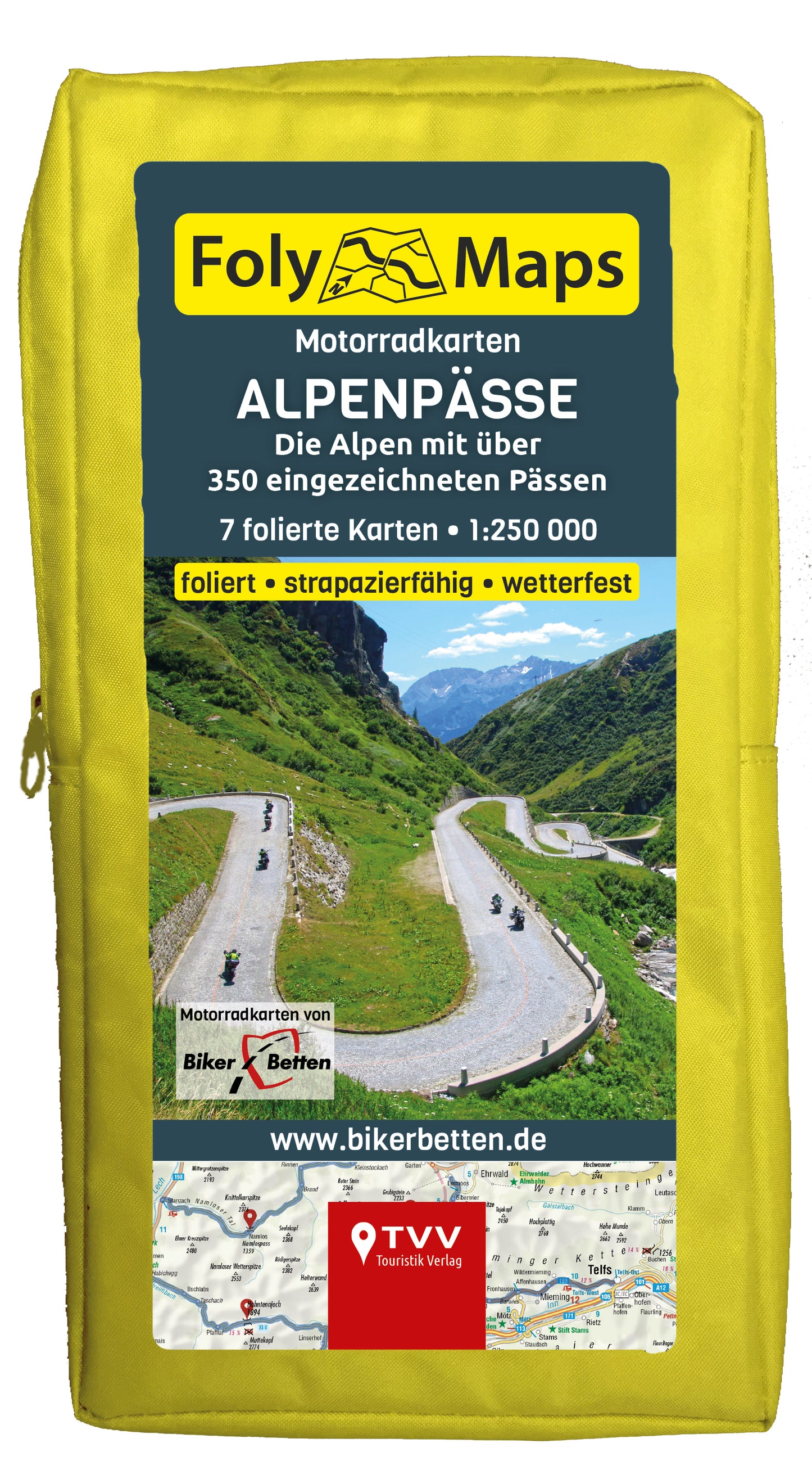 FolyMaps Motorradkarten SET Alpenpässe