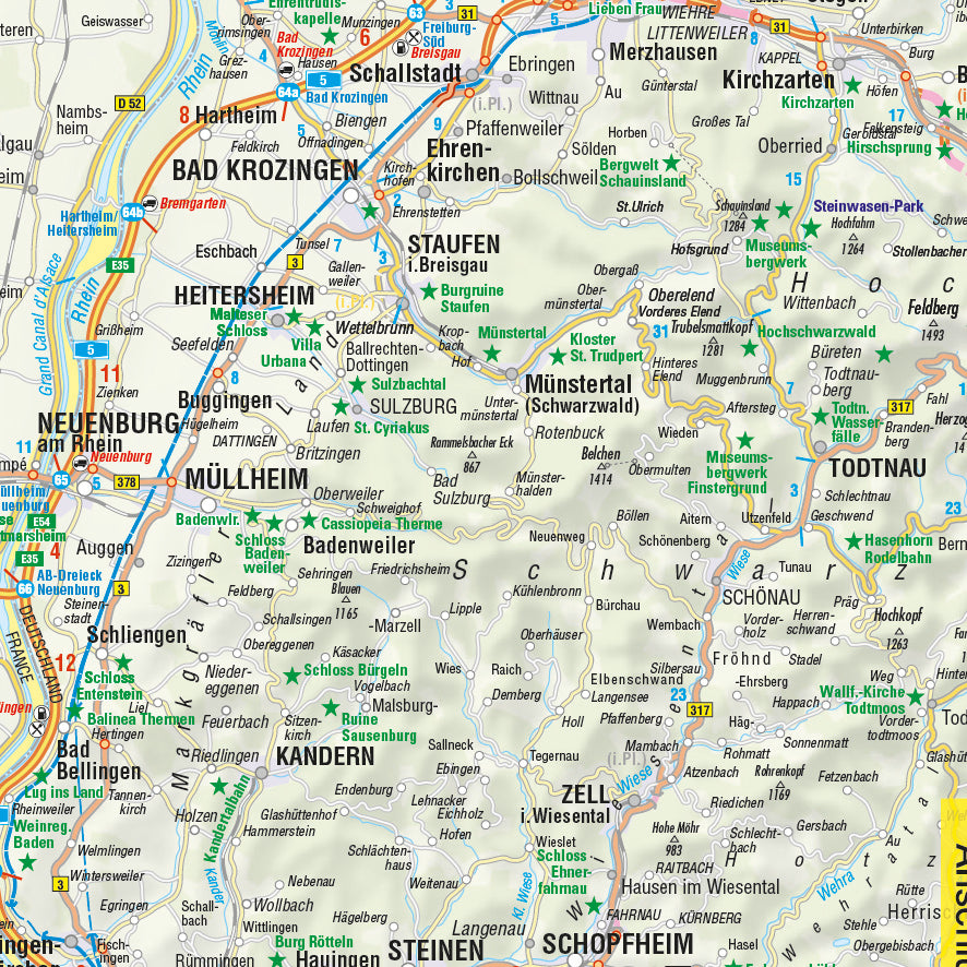 FolyMaps Motorradkarten SET Deutschland Süd