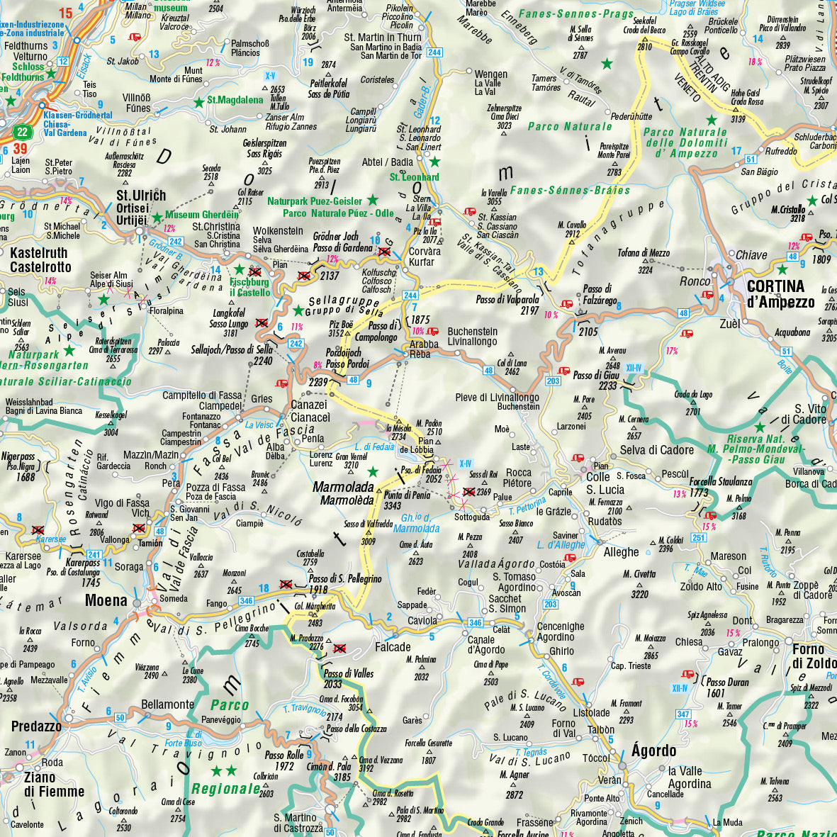 FolyMaps Motorradkarten SET Italien Nord