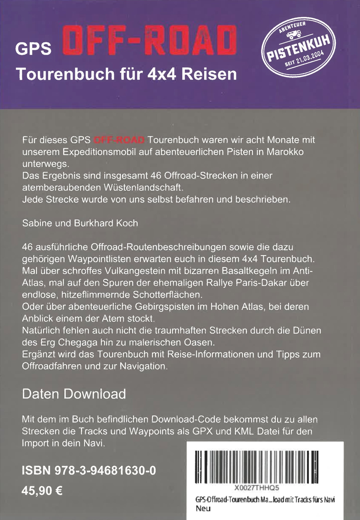 GPS Offroad Tourenbuch Marokko 6.Aufl.