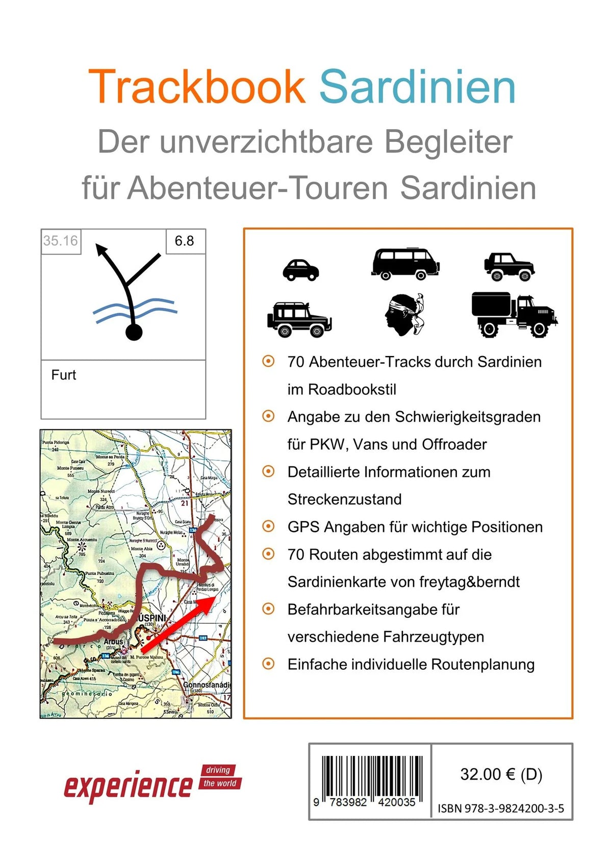 Trackbook Sardinien