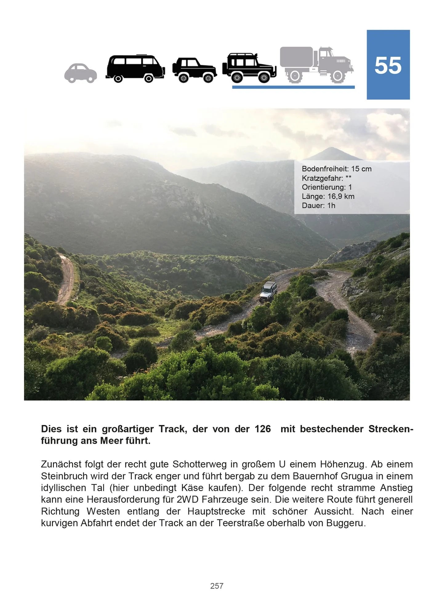 Trackbook Sardinien
