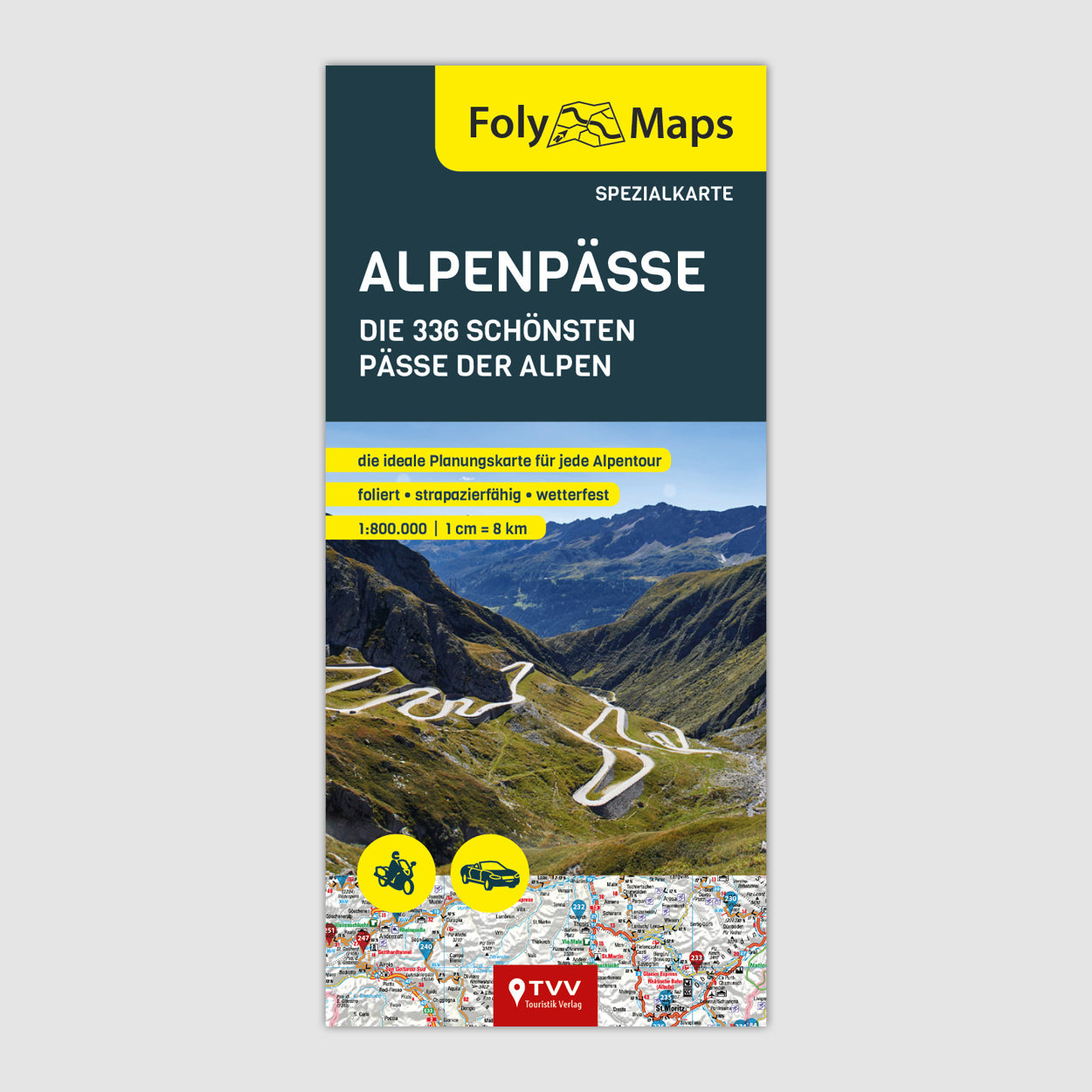 FolyMaps Karte Alpenpässe Spezialkarte